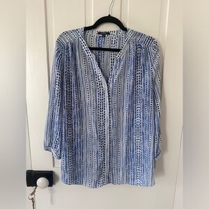 NYDJ women’s pleat back tunic blouse